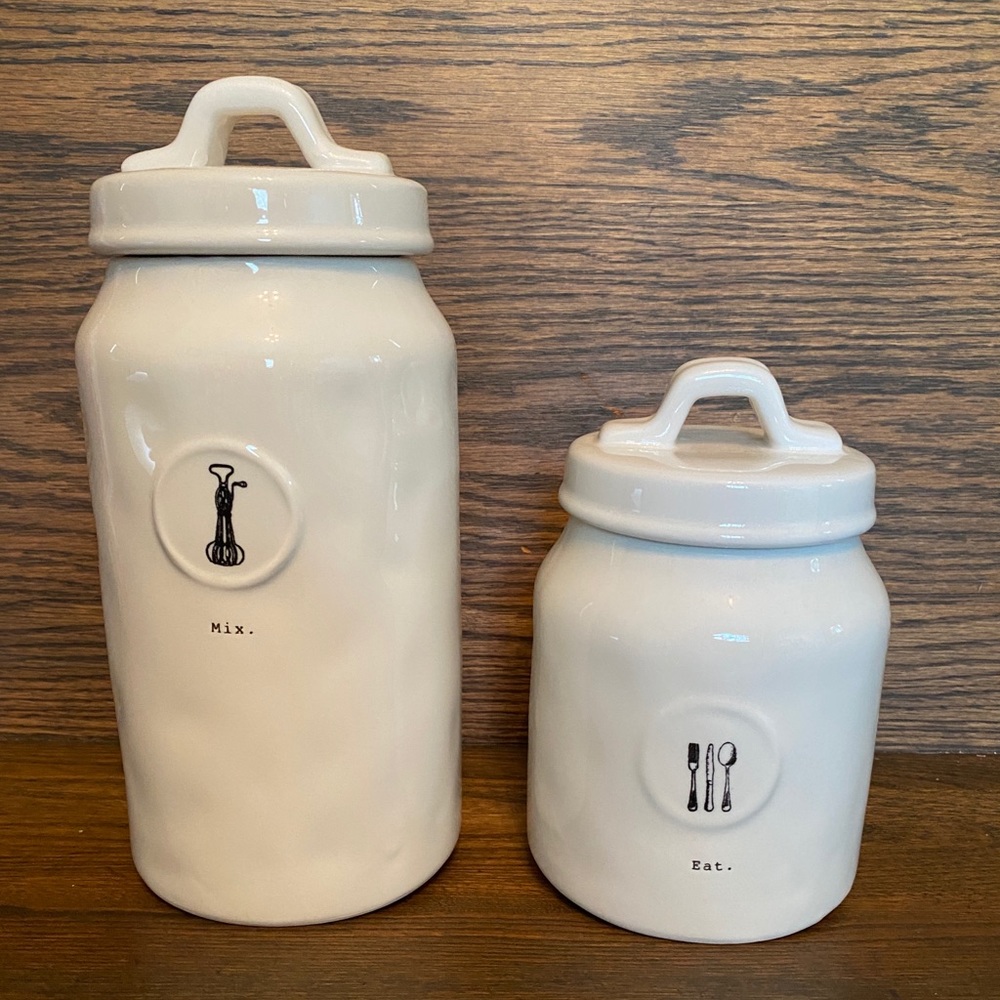 Rae Dunn canisters